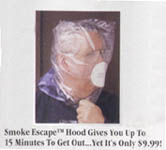 skymall emergency fire hood