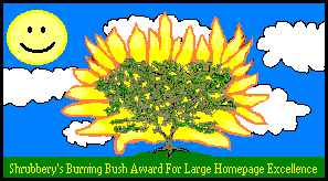 Shrubbery's Burning Bush Award